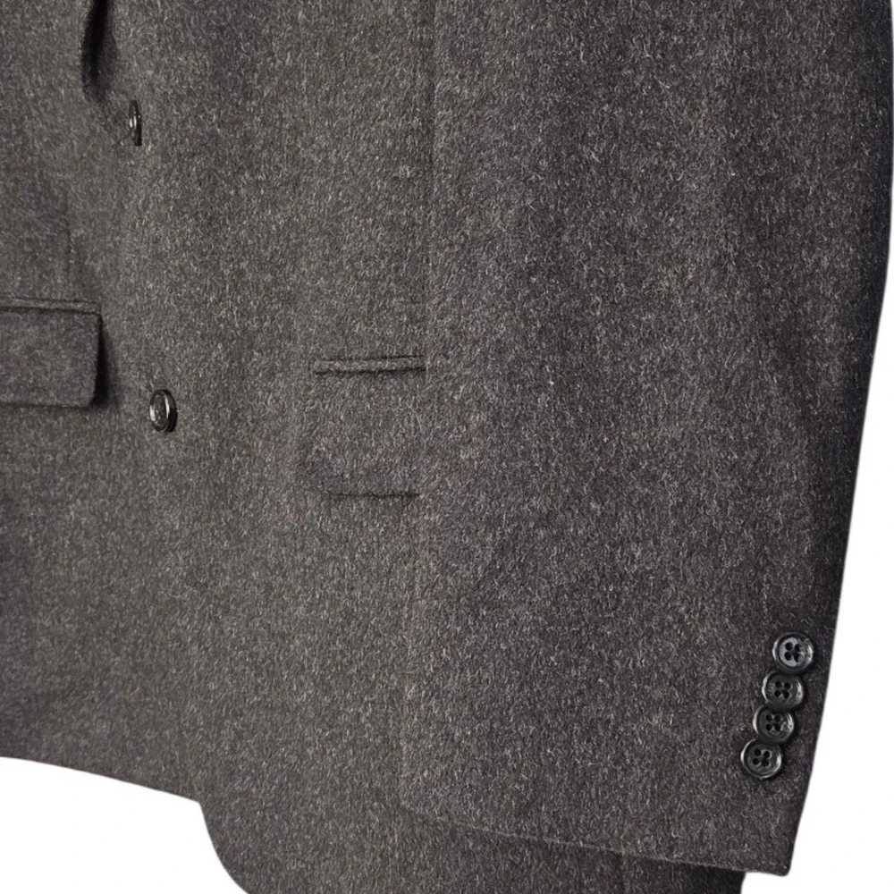 Michael Kors Sport Coat Mens 42R Charcoal Gray 100% Camel Hair Blazer Two Button